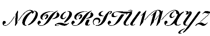 WorkhorseScriptStencil Caption Instance Font UPPERCASE