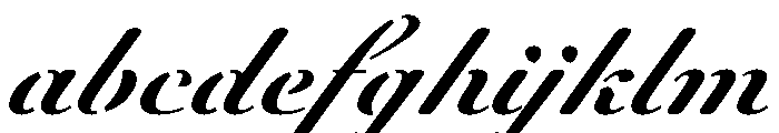 WorkhorseScriptStencil Caption Instance FONT