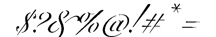 WorkhorseScriptStencil Display Instance Font OTHER CHARS