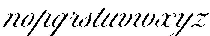 WorkhorseScriptStencil Display Instance Font LOWERCASE