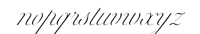 WorkhorseScriptStencil ExtraFine Instance Font LOWERCASE