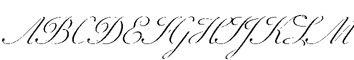 WorkhorseScriptStencil Fine Instance Font UPPERCASE