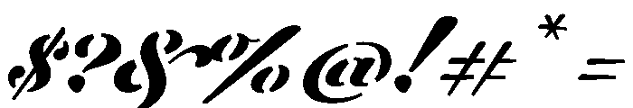 WorkhorseScriptStencil Micro Instance Font OTHER CHARS