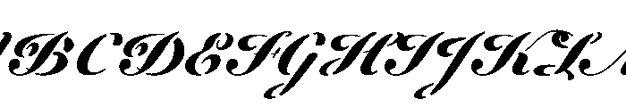 WorkhorseScriptStencil Micro Instance Font UPPERCASE