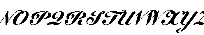 WorkhorseScriptStencil Micro Instance Font UPPERCASE
