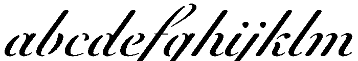 WorkhorseScriptStencil Text Instance FONT