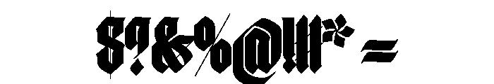WorkhorseThyrus Black Instance Font OTHER CHARS