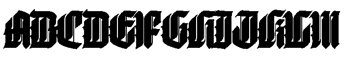 WorkhorseThyrus Black Instance Font UPPERCASE