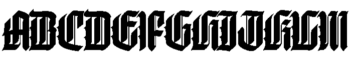 WorkhorseThyrus Bold Instance Font UPPERCASE