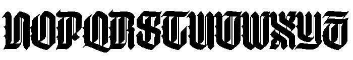 WorkhorseThyrus Bold Instance Font UPPERCASE