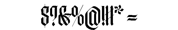 WorkhorseThyrus Medium Instance Font OTHER CHARS