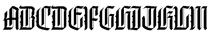 WorkhorseThyrus Medium Instance Font UPPERCASE