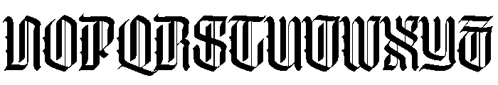 WorkhorseThyrus Medium Instance Font UPPERCASE