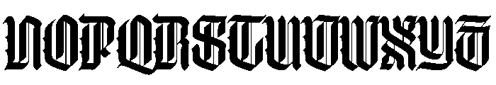 WorkhorseThyrus Semibold Instance Font UPPERCASE