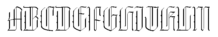 WorkhorseThyrus Thin Instance Font UPPERCASE