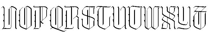 WorkhorseThyrus Thin Instance Font UPPERCASE