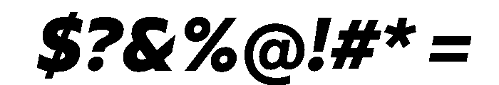 Wotfard BoldItalic Font OTHER CHARS