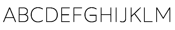 Wotfard ExtraLight Font UPPERCASE