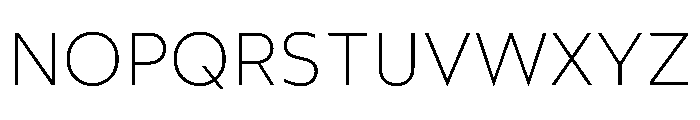 Wotfard ExtraLight Font UPPERCASE