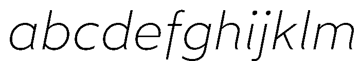 Wotfard ExtraLightItalic FONT