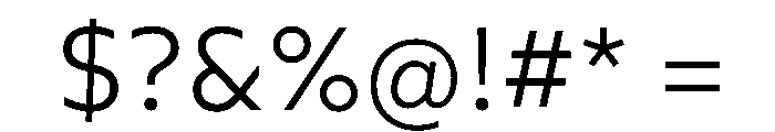 Wotfard Light Font OTHER CHARS