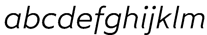 Wotfard LightItalic FONT