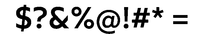 Wotfard Medium Font OTHER CHARS