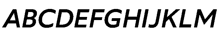Wotfard MediumItalic Font UPPERCASE