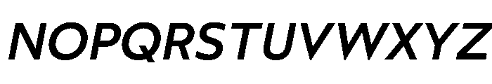 Wotfard MediumItalic Font UPPERCASE