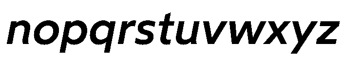 Wotfard MediumItalic Font LOWERCASE