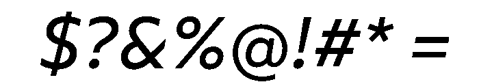Wotfard RegularItalic Font OTHER CHARS