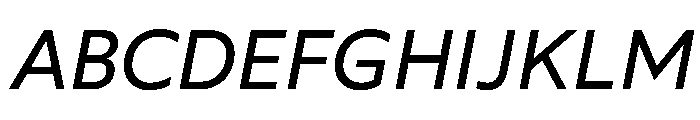 Wotfard RegularItalic Font UPPERCASE