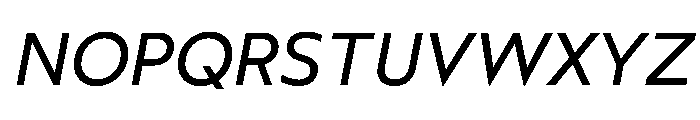 Wotfard RegularItalic Font UPPERCASE
