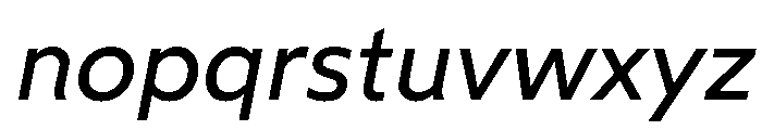 Wotfard RegularItalic Font LOWERCASE