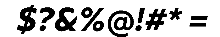 Wotfard SemiBoldItalic Font OTHER CHARS