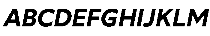Wotfard SemiBoldItalic Font UPPERCASE