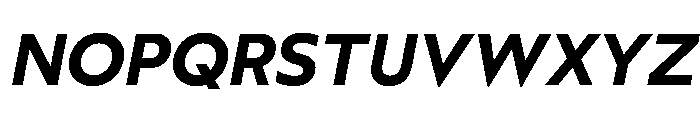 Wotfard SemiBoldItalic Font UPPERCASE