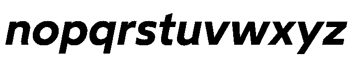 Wotfard SemiBoldItalic Font LOWERCASE