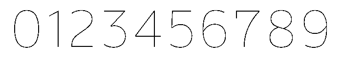 Wotfard Thin Font OTHER CHARS