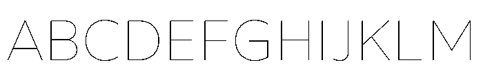 Wotfard Thin Font UPPERCASE