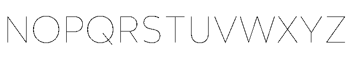 Wotfard Thin Font UPPERCASE