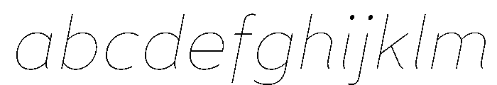 Wotfard ThinItalic FONT