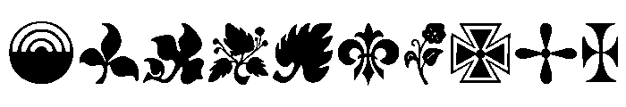 Wood Type Extras One Font OTHER CHARS
