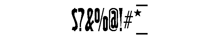 Wood Type Regular Font OTHER CHARS
