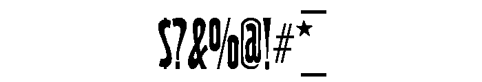 Wood Type Small Caps Font OTHER CHARS