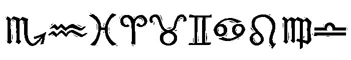 Woodcut Extras Font OTHER CHARS