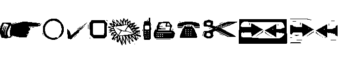 Woodcut Extras Font UPPERCASE