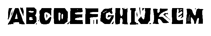 Woodcut Sans Font UPPERCASE