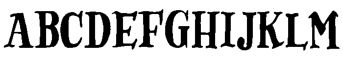 Woodrow Regular Font UPPERCASE
