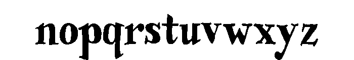 Woodrow Regular Font LOWERCASE